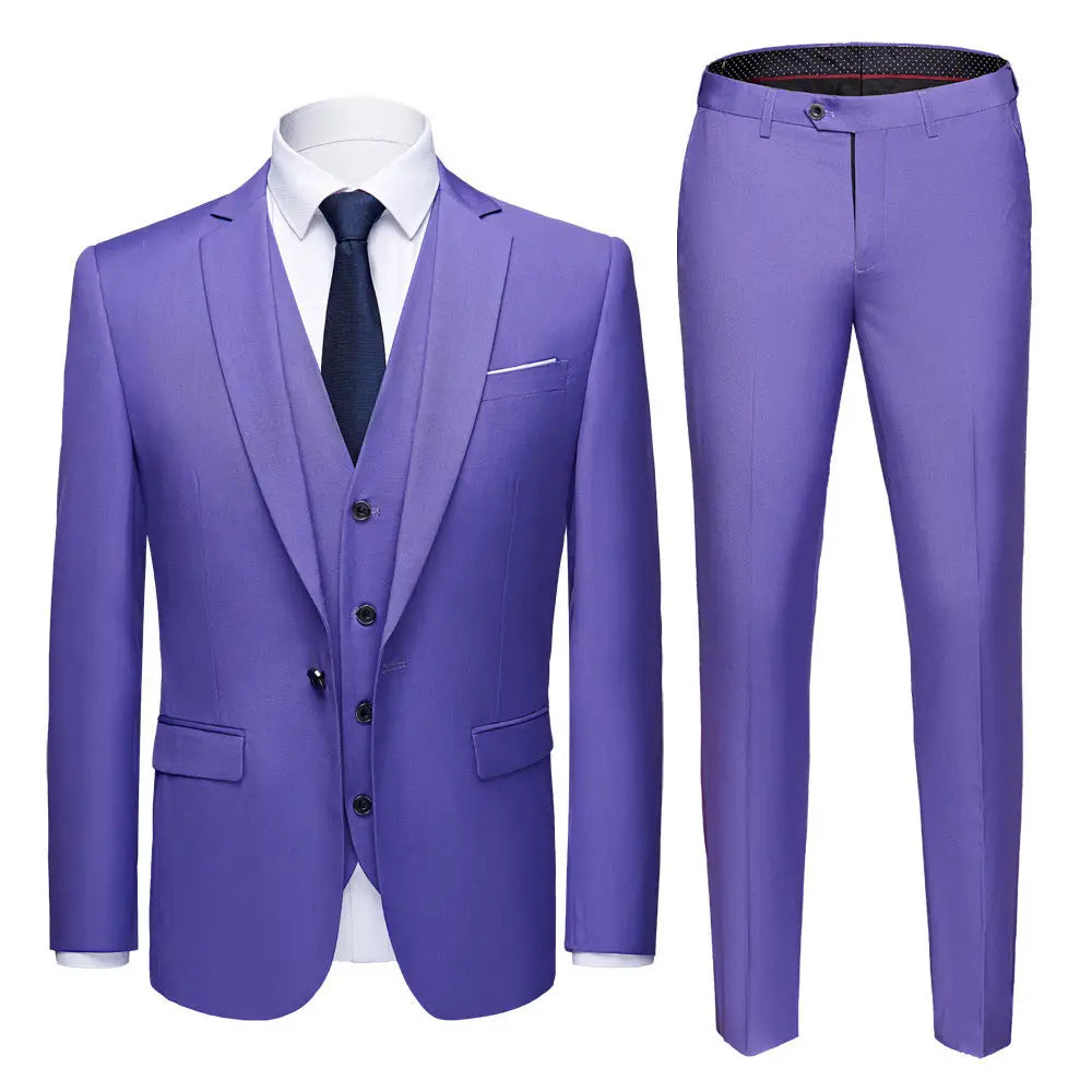 1 Button Jacket  Men's 3-piece suit – perfect for weddings, office & formal events. - www.Shopthatapp.com