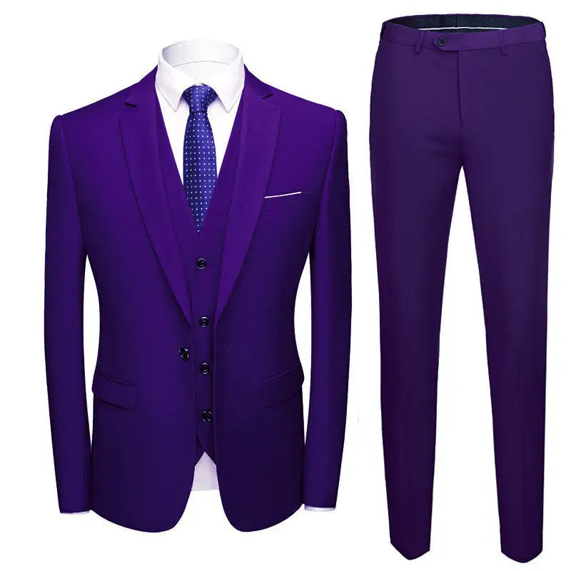1 Button Jacket  Men's 3-piece suit – perfect for weddings, office & formal events. - www.Shopthatapp.com