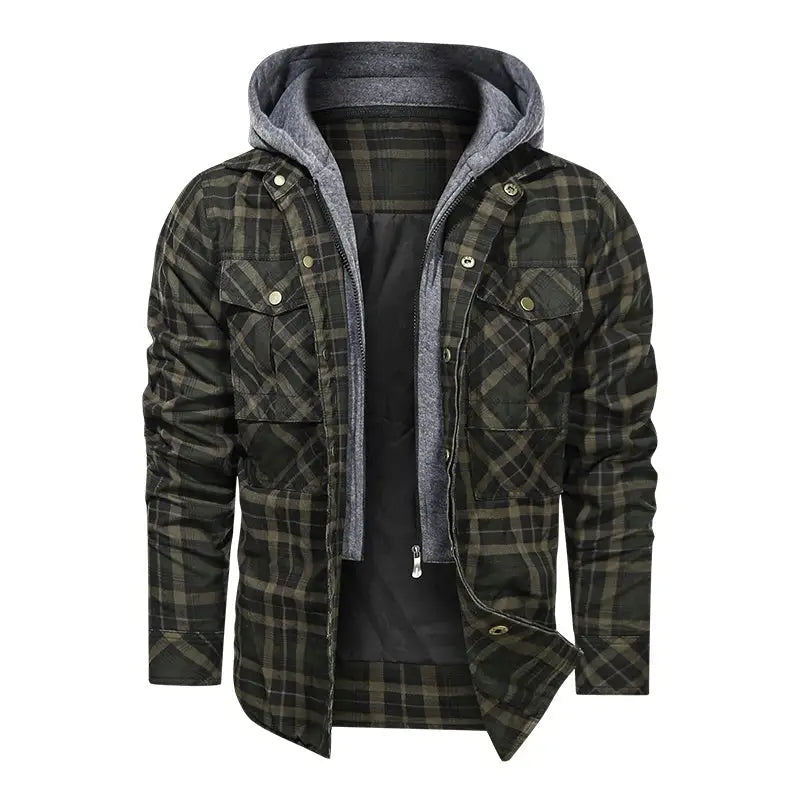 Men Warm Jacket Fleece Thick Autumn Winter Detachable Hoodies Jackets Men Slim Fit Men Clothing - www.Shopthatapp.com
