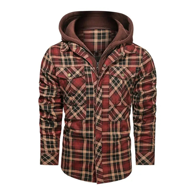 Men Warm Jacket Fleece Thick Autumn Winter Detachable Hoodies Jackets Men Slim Fit Men Clothing - www.Shopthatapp.com