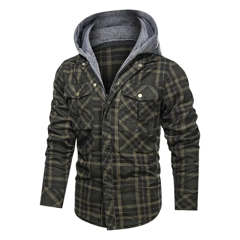 Men Warm Jacket Fleece Thick Autumn Winter Detachable Hoodies Jackets Men Slim Fit Men Clothing - www.Shopthatapp.com