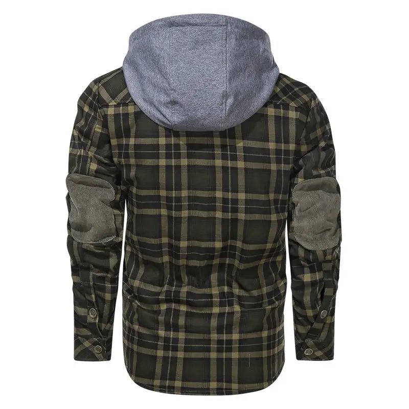 Men Warm Jacket Fleece Thick Men Slim Fit Hooded Jackets - www.Shopthatapp.com