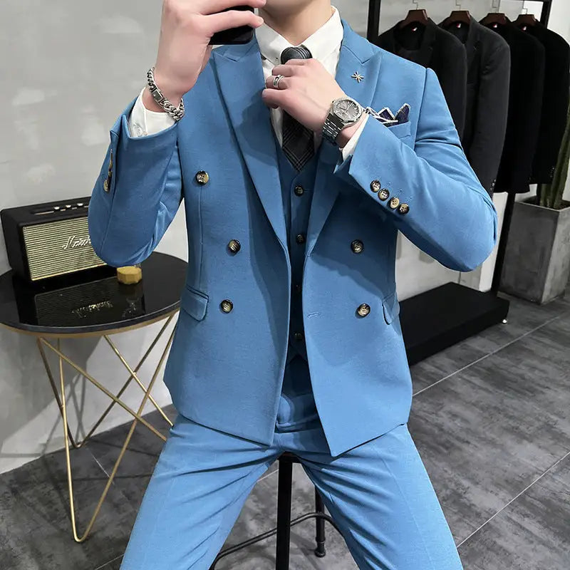 Men's Business Formal High-grade British Style Suit For Men - www.Shopthatapp.com