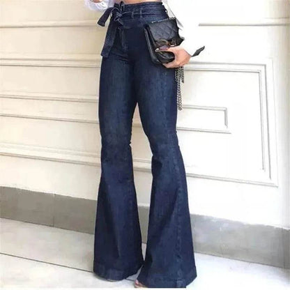 Women Wide Leg Denim Jeans High rise Wide leg bootcut Pants Trouser for Women - www.Shopthatapp.com