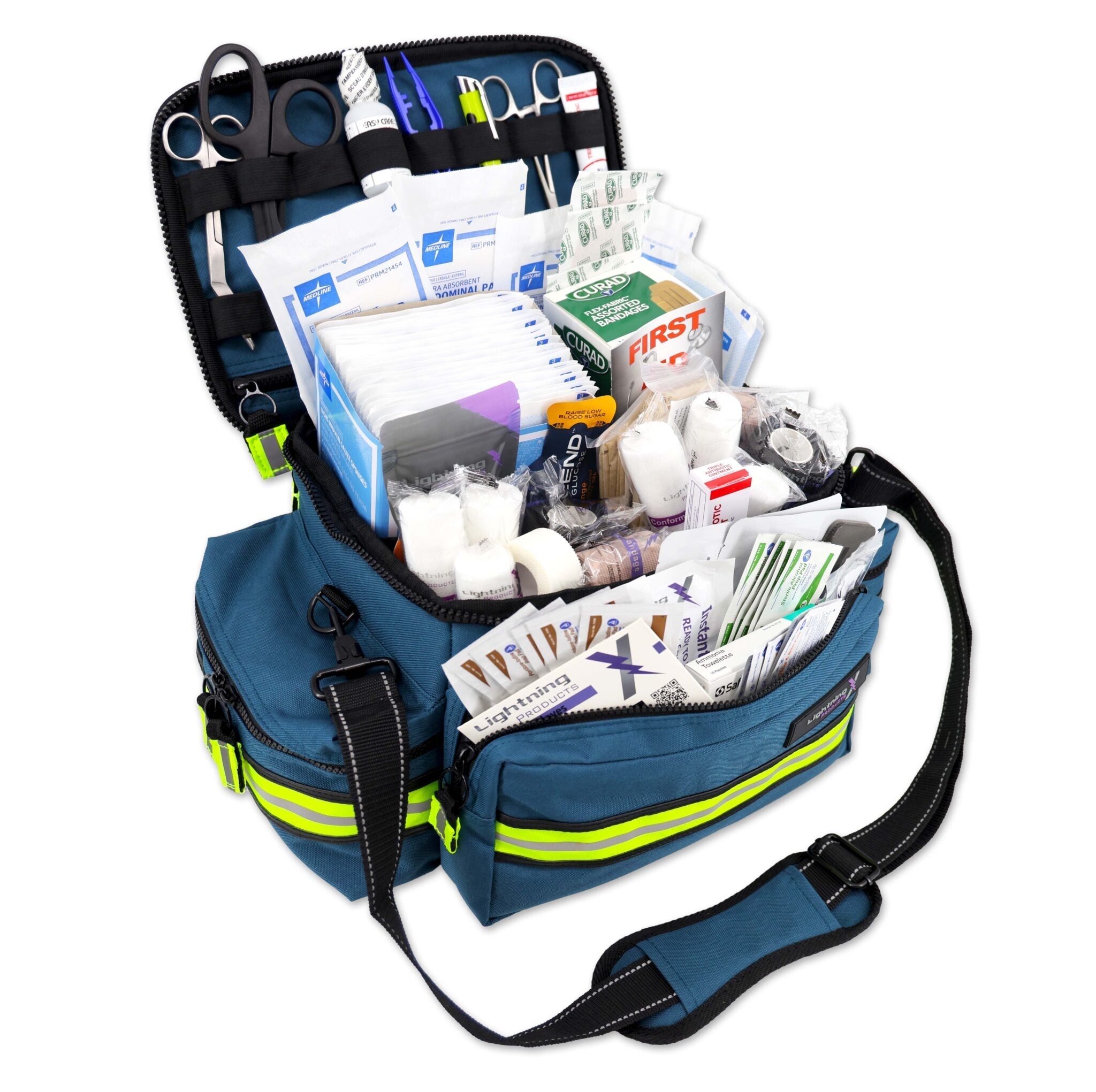Mid-Sized First Responder EMT Bag w/ Basic Fill Kit A - www.Shopthatapp.com