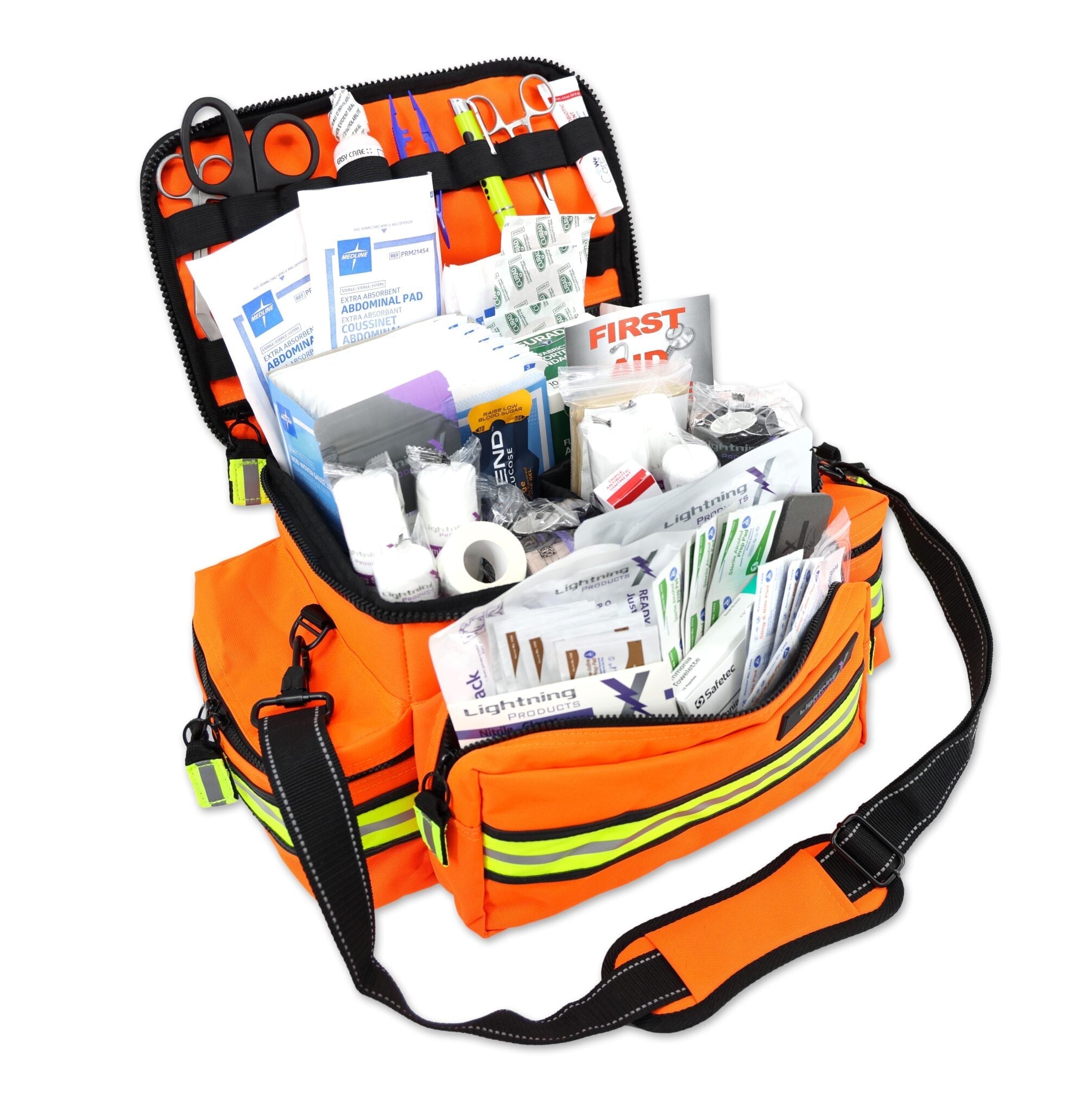 Mid-Sized First Responder EMT Bag w/ Basic Fill Kit A - www.Shopthatapp.com