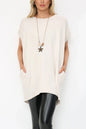 Milla Oversized T-Shirt with Necklace - www.Shopthatapp.com