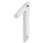 Sleek modern house number 1 in chrome finish for contemporary home decor