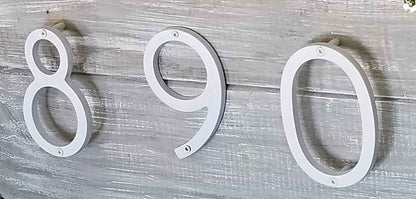 Modern house number 1 in white, perfect for stylish home decor enhancement