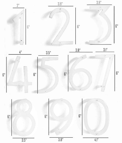 Modern house number 1 in sleek white design for stylish home decor display