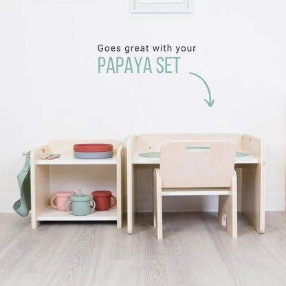 PAPAYA Shelf - Montessori Organization Mini Shelf - www.Shopthatapp.com