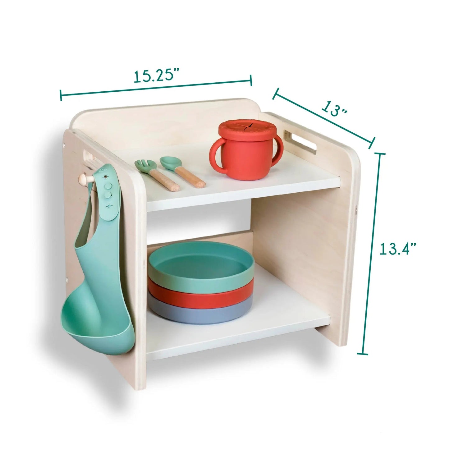 PAPAYA Shelf - Montessori Organization Mini Shelf - www.Shopthatapp.com