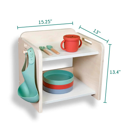 PAPAYA Shelf - Montessori Organization Mini Shelf - www.Shopthatapp.com