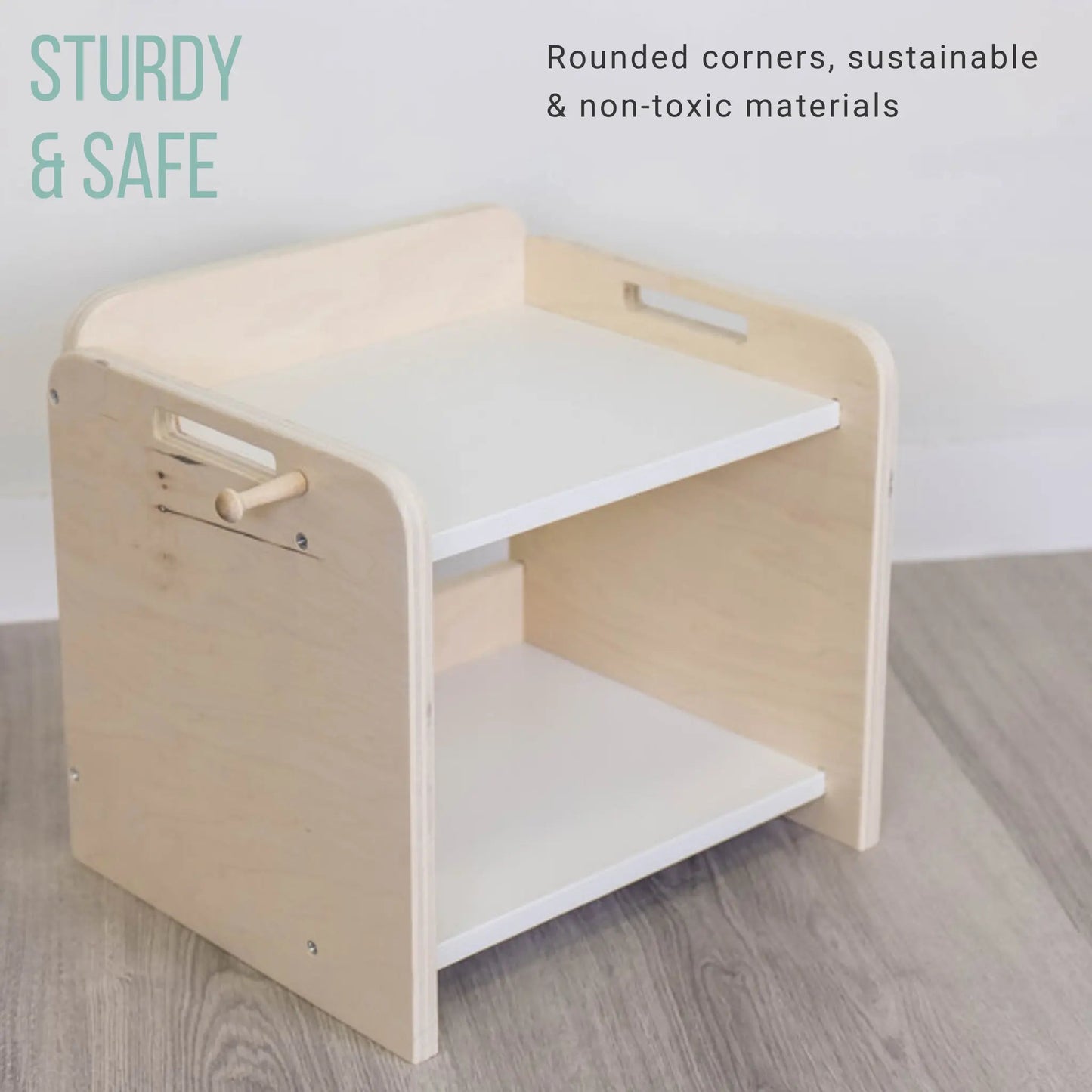 PAPAYA Shelf - Montessori Organization Mini Shelf - www.Shopthatapp.com