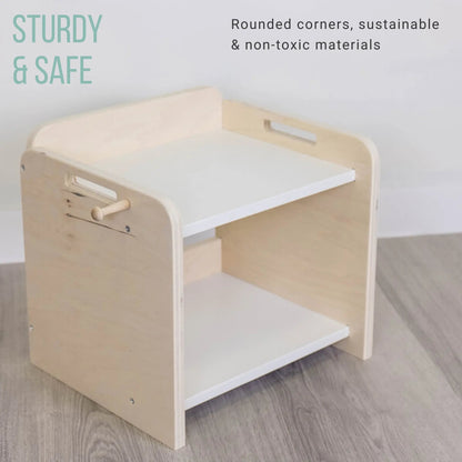 PAPAYA Shelf - Montessori Organization Mini Shelf - www.Shopthatapp.com