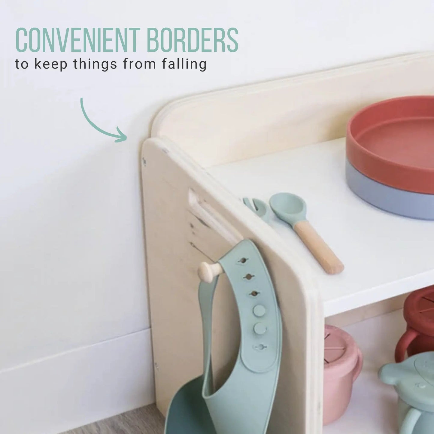 PAPAYA Shelf - Montessori Organization Mini Shelf - www.Shopthatapp.com