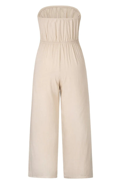 Mylene Strapless Wide Leg Jumpsuit - www.Shopthatapp.com
