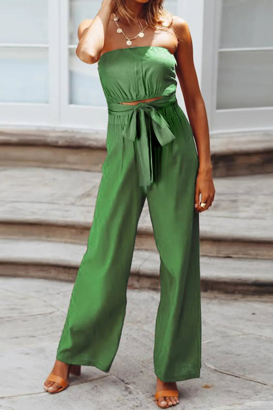 Mylene Strapless Wide Leg Jumpsuit - www.Shopthatapp.com