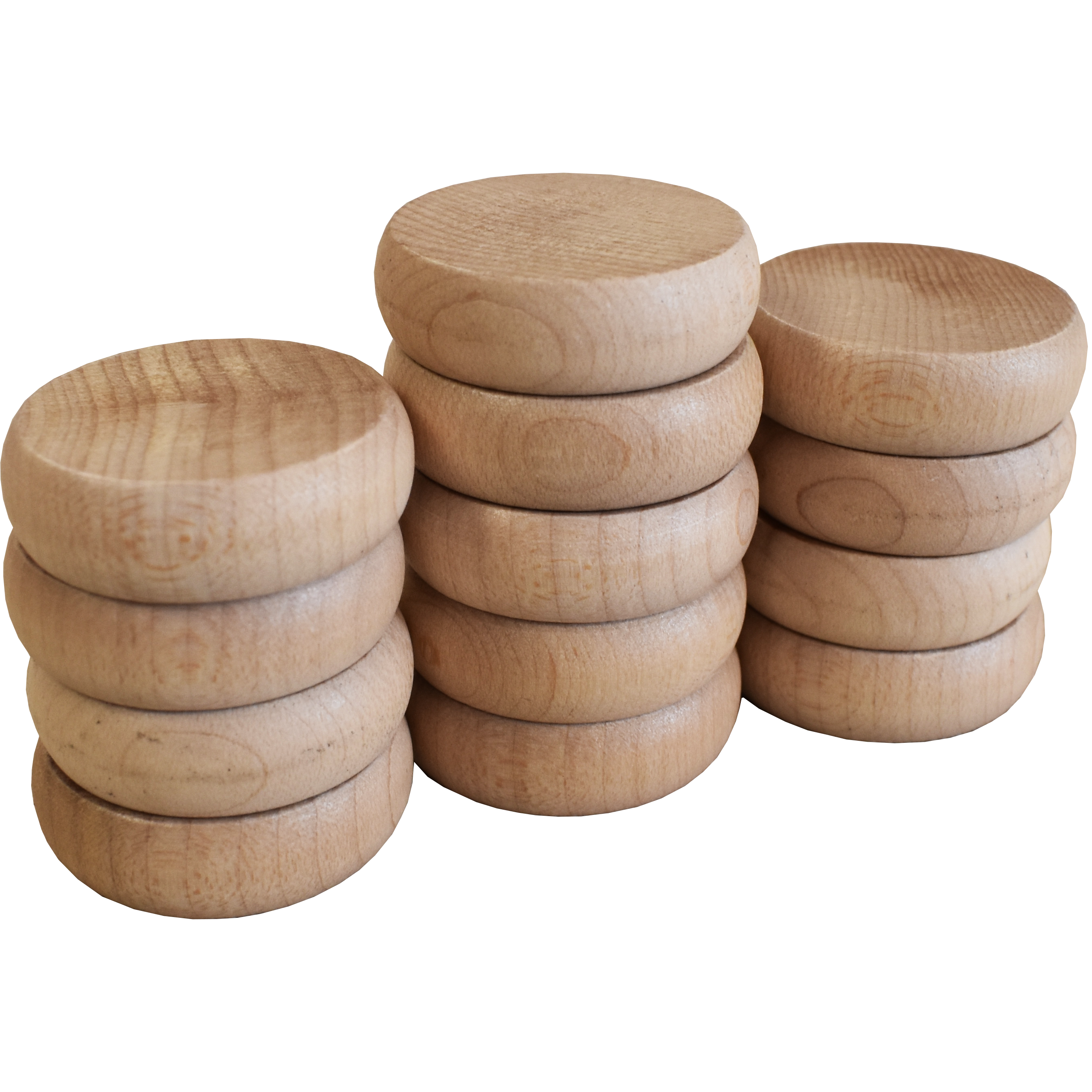 13 Large Natural Crokinole Discs - Half Set (Matte Finish) - www.Shopthatapp.com