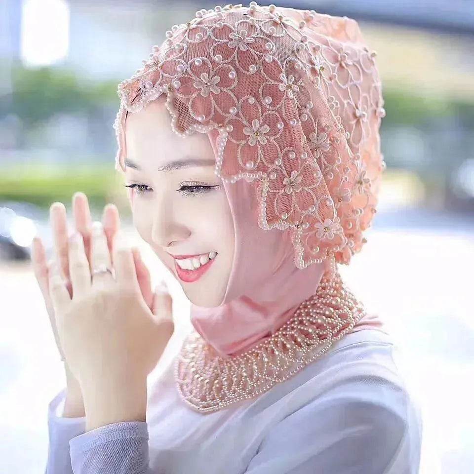 new Arab  hijab chiffon beaded scarf - www.Shopthatapp.com #