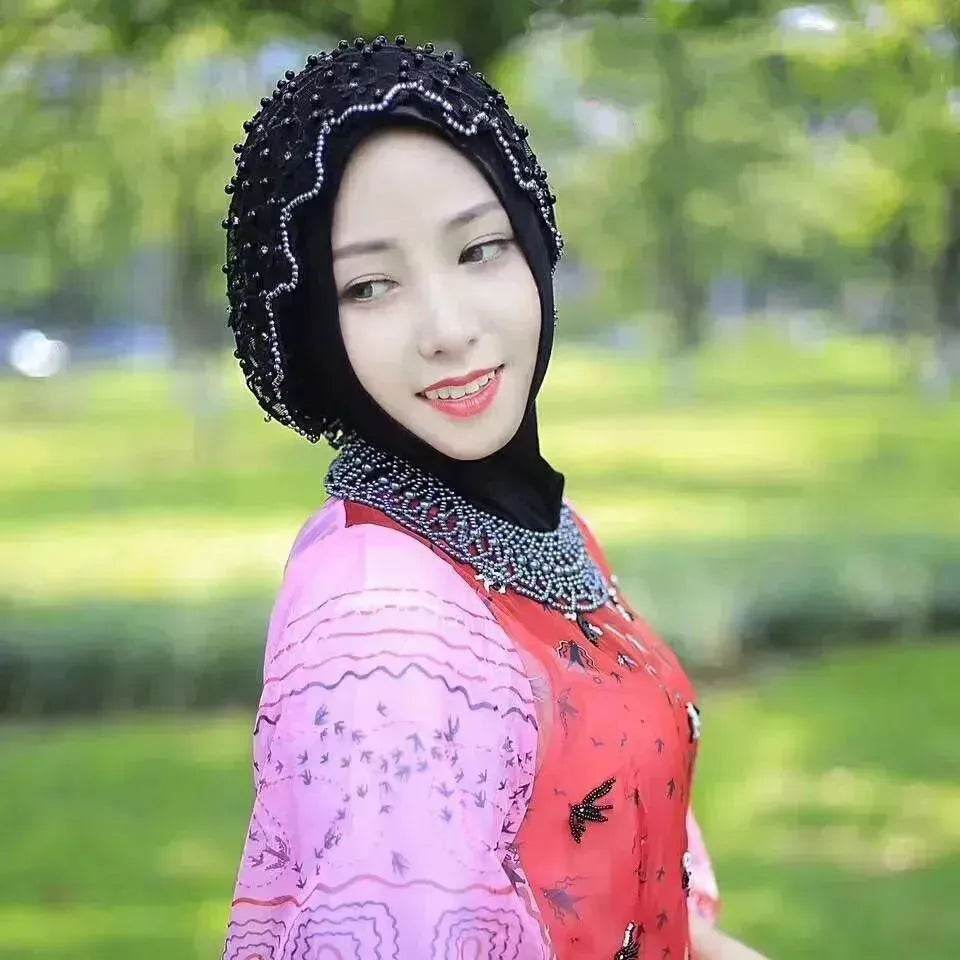 new Arab  hijab chiffon beaded scarf - www.Shopthatapp.com #