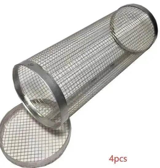 New Grilling Basket  BBQ Basket Stainless Steel Grill Outdoor Picnic Camping Barbecue Cooking Supplies - www.Shopthatapp.com