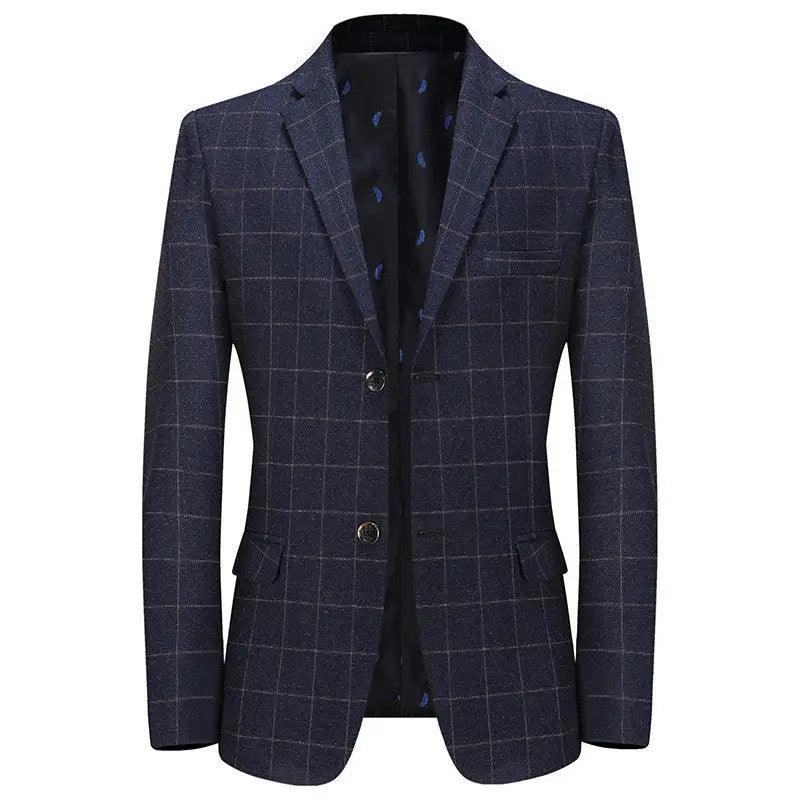 Leisure Suits For Men Coat Plaid Fashion - www.Shopthatapp.com