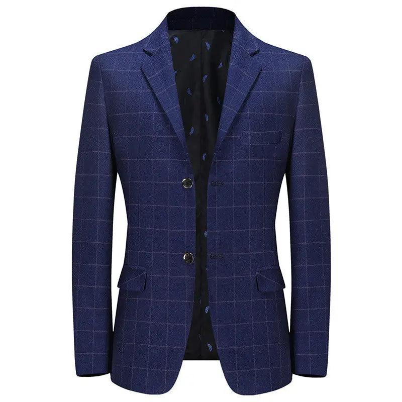 Leisure Suits For Men Coat Plaid Fashion - www.Shopthatapp.com