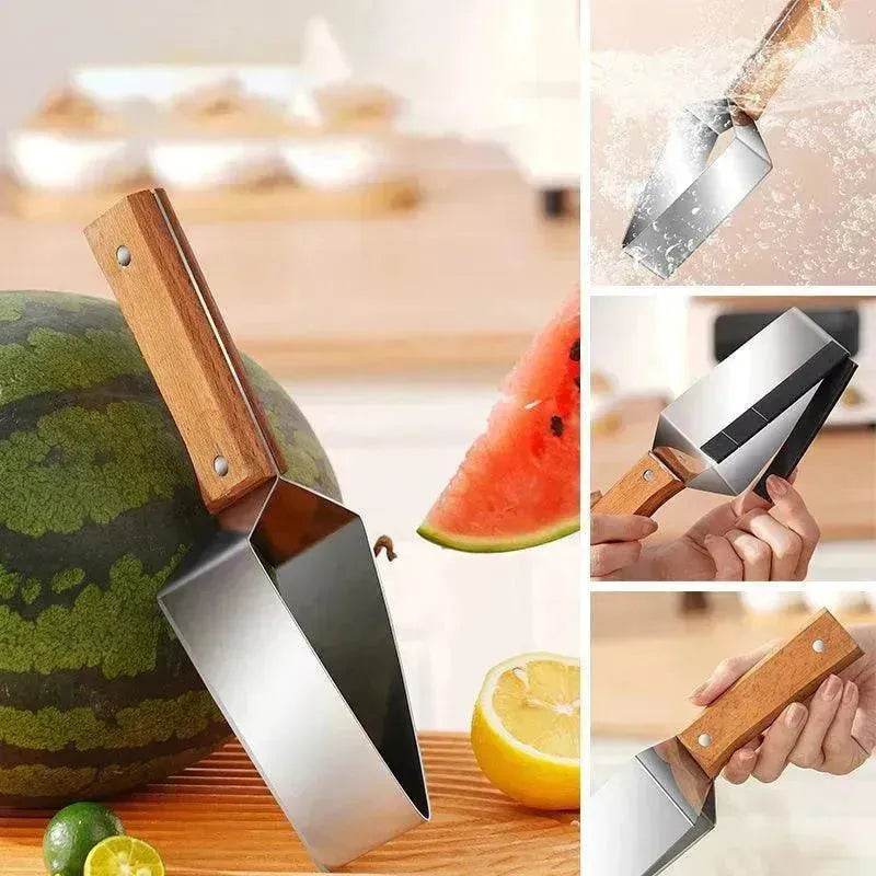 New Watermelon Cutter Slicer Artifact 430 Stainless Steel Watermelon Slicer Cutter Kitchen Gadgets - www.Shopthatapp.com