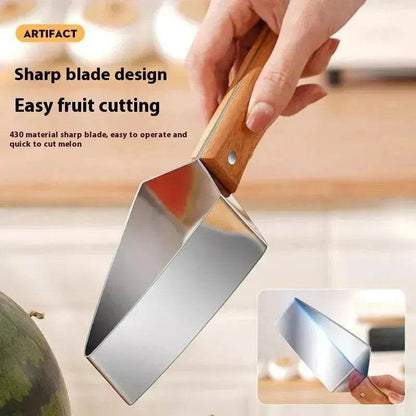 New Watermelon Cutter Slicer Artifact 430 Stainless Steel Watermelon Slicer Cutter Kitchen Gadgets - www.Shopthatapp.com