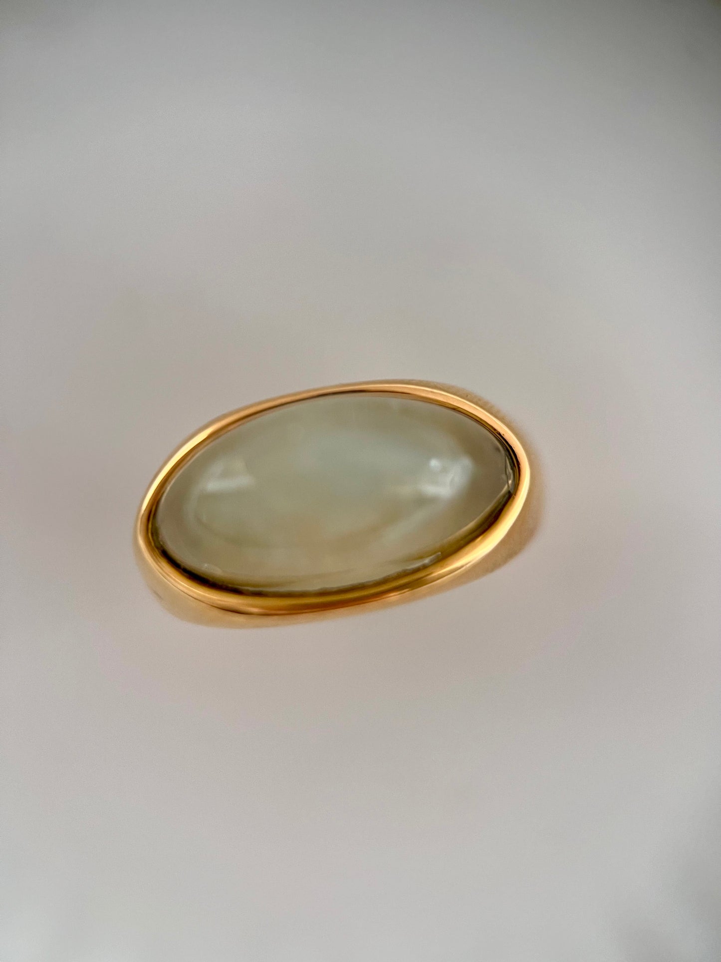 Nouvelle bague épaisse en jade