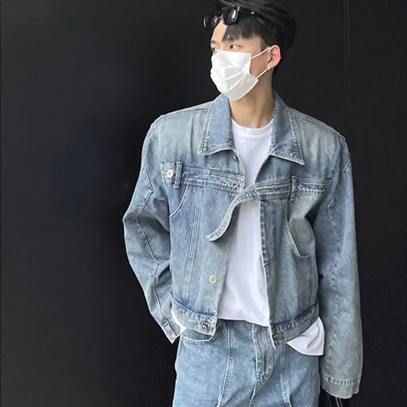 Niche Patchwork To Make Old Denim Coats For Men And Women - www.Shopthatapp.com