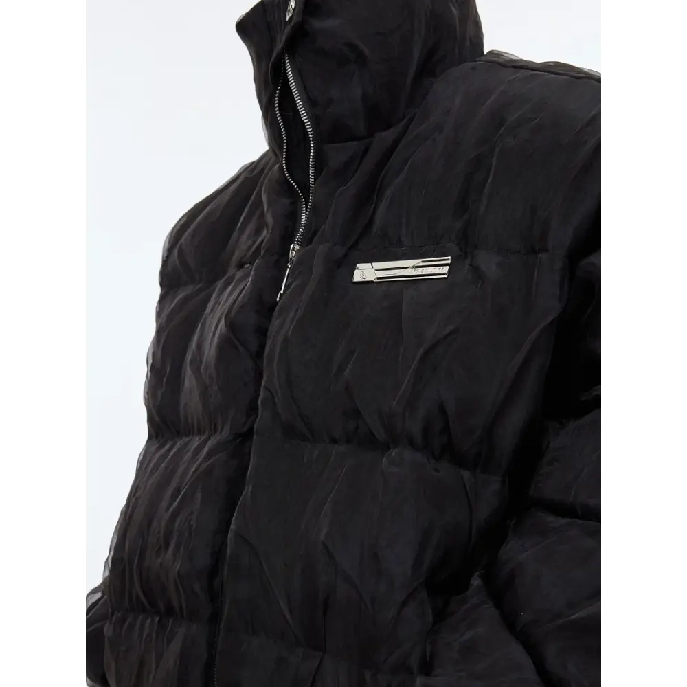 Niche Pleated Texture Thicken Cotton Clothes Coat Men - www.Shopthatapp.com