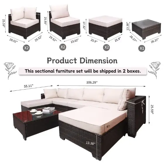 Outdoor Sofa Patio Furniture - www.Shopthatapp.com