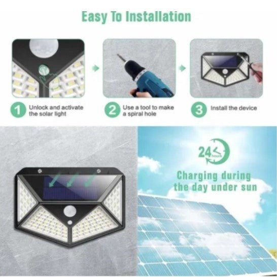 Outdoor Solar Lamp With Motion Detector - www.Shopthatapp.com