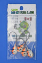 Big Sky Deluxe KnockOut 1/4oz Glow Jigs 4/pack-Outdoor Sporting goods camping-www.Shopthatapp.com-Color:White/Orange Splash-Stony Tackle Shack