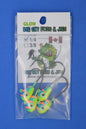 Big Sky Deluxe KnockOut 1/4oz Glow Jigs 4/pack-Outdoor Sporting goods camping-www.Shopthatapp.com-Color:Yellow/Blue Splash w/Orange Lines-Stony Tackle Shack