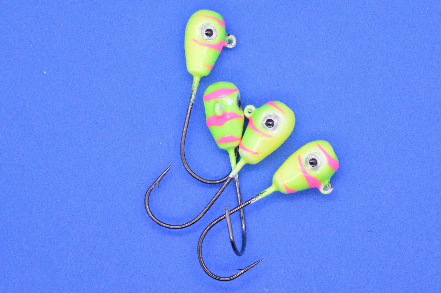 Big Sky Deluxe KnockOut 1/4oz Glow Jigs 4/pack - www.Shopthatapp.com