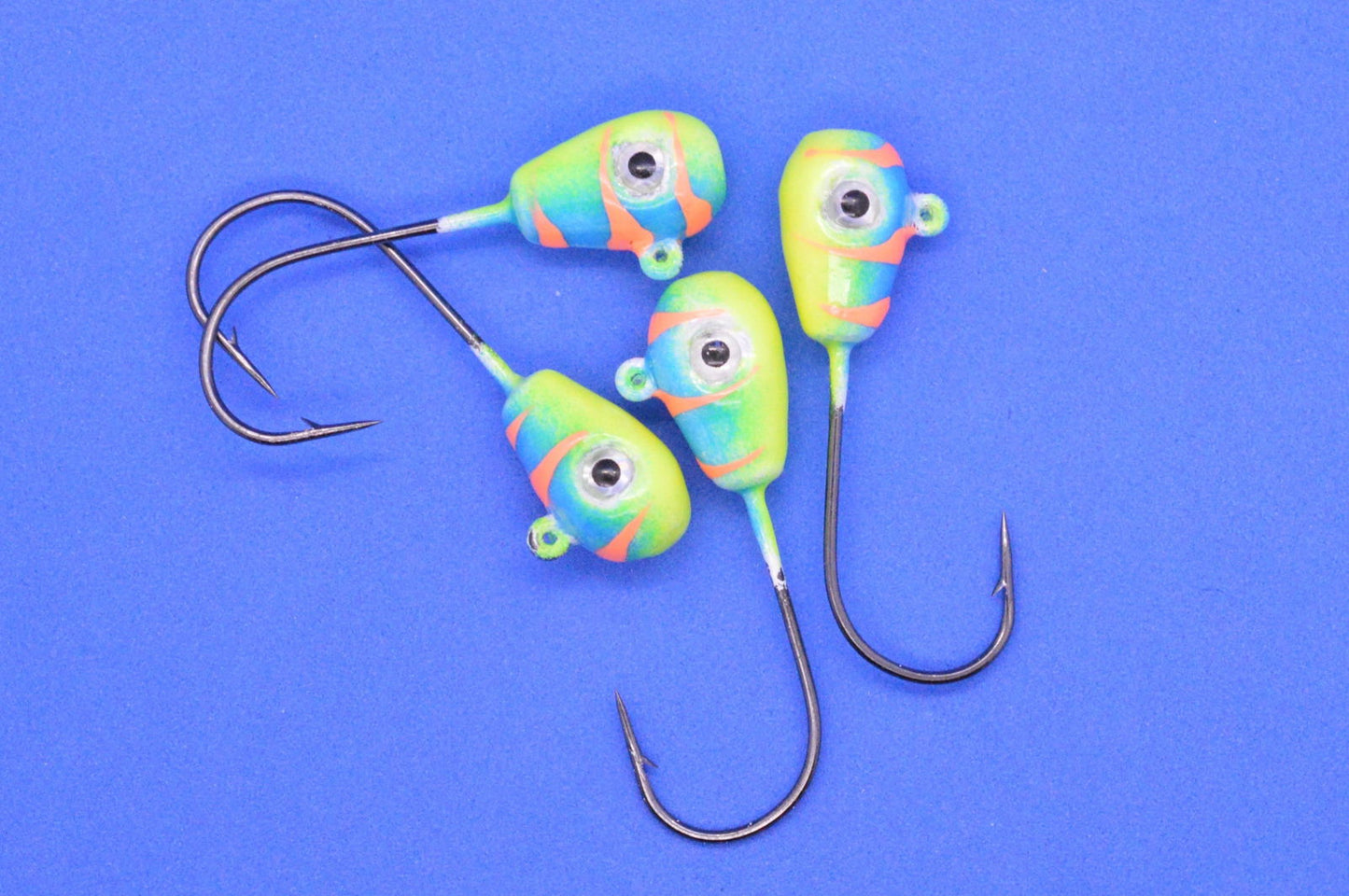 Big Sky Deluxe KnockOut 1/4oz Glow Jigs 4/pack - www.Shopthatapp.com