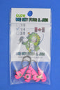 Big Sky Kaleidoscope 1/4oz Glow Jigs 4/pack-Outdoor Sporting goods camping-www.Shopthatapp.com-Color:Pink w/Black Lines-Stony Tackle Shack