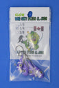 Big Sky Kaleidoscope 1/4oz Glow Jigs 4/pack-Outdoor Sporting goods camping-www.Shopthatapp.com-Color:Purple w/White Lines-Stony Tackle Shack