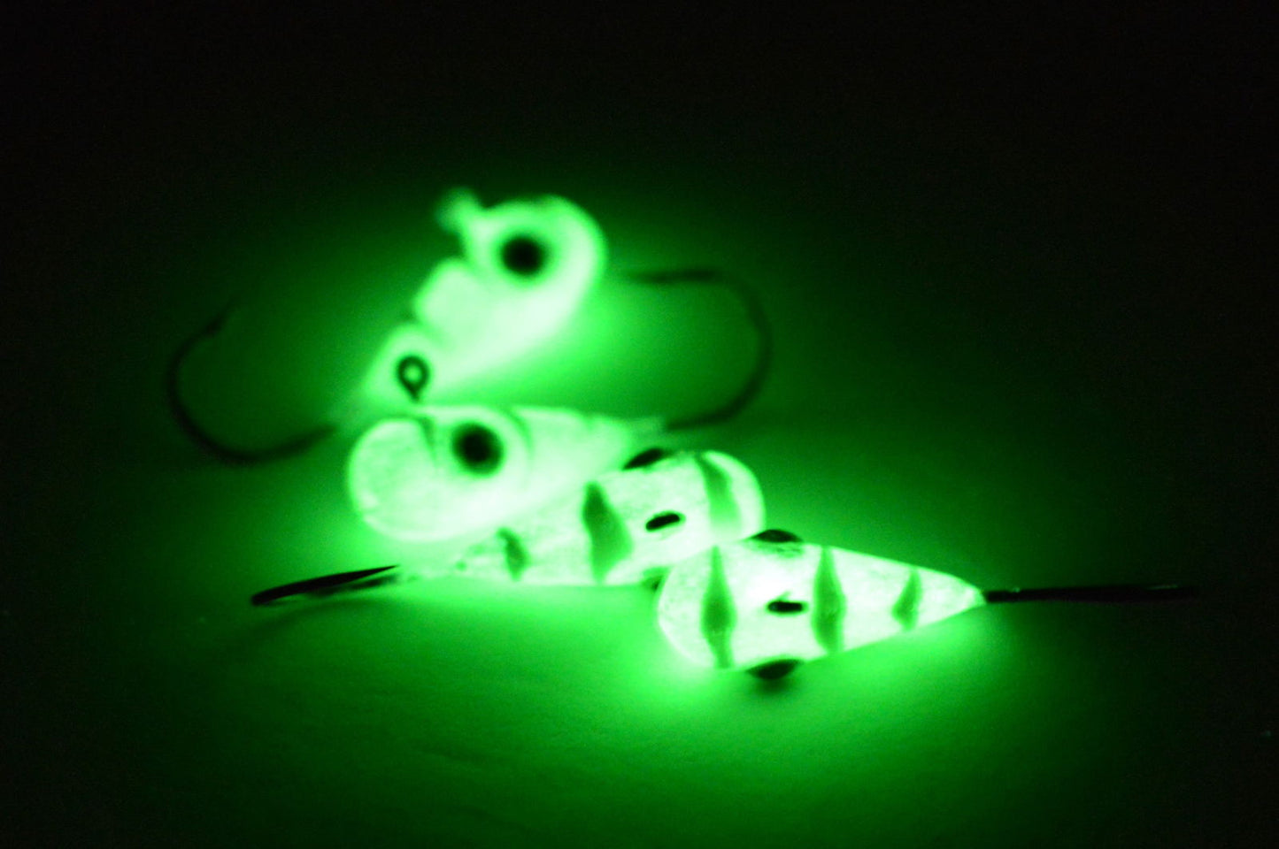Big Sky Kaleidoscope 1/4oz Glow Jigs 4/pack - www.Shopthatapp.com