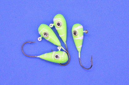 Big Sky Kaleidoscope 1/4oz Glow Jigs 4/pack - www.Shopthatapp.com