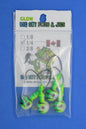 Big Sky Mean Machine 1/4oz Glow Jig Heads 4/pack-Outdoor Sporting goods camping-www.Shopthatapp.com-Color:Green Top. Lemon Mid. White Bottom.-Stony Tackle Shack