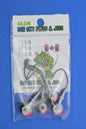 Big Sky Mean Machine 1/4oz Glow Jig Heads 4/pack-Outdoor Sporting goods camping-www.Shopthatapp.com-Color:Black Top. White Middle. Fire Red Mouth.-Stony Tackle Shack