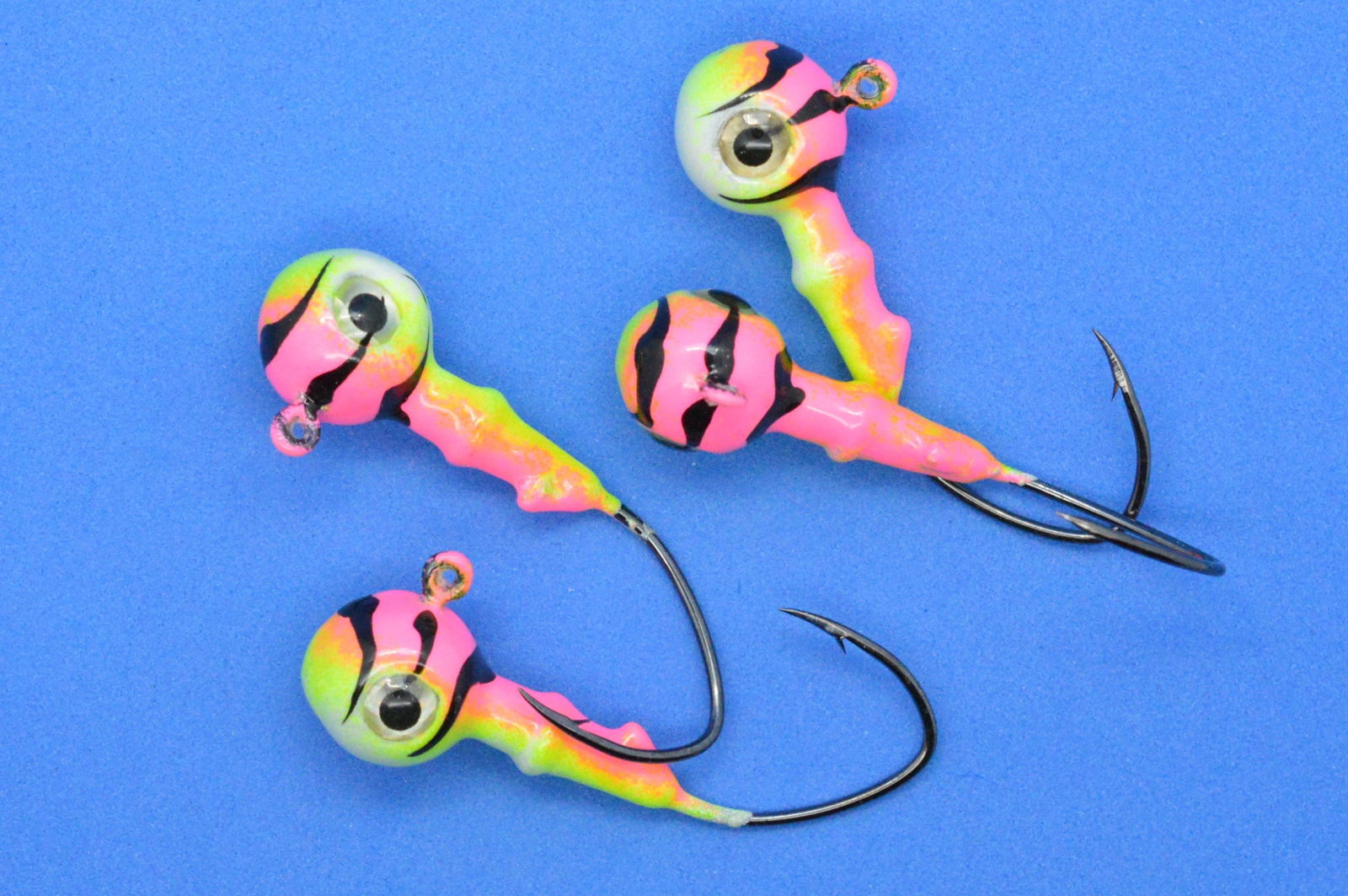 Big Sky Mean Machine 1/4oz Glow Jig Heads 4/pack - www.Shopthatapp.com