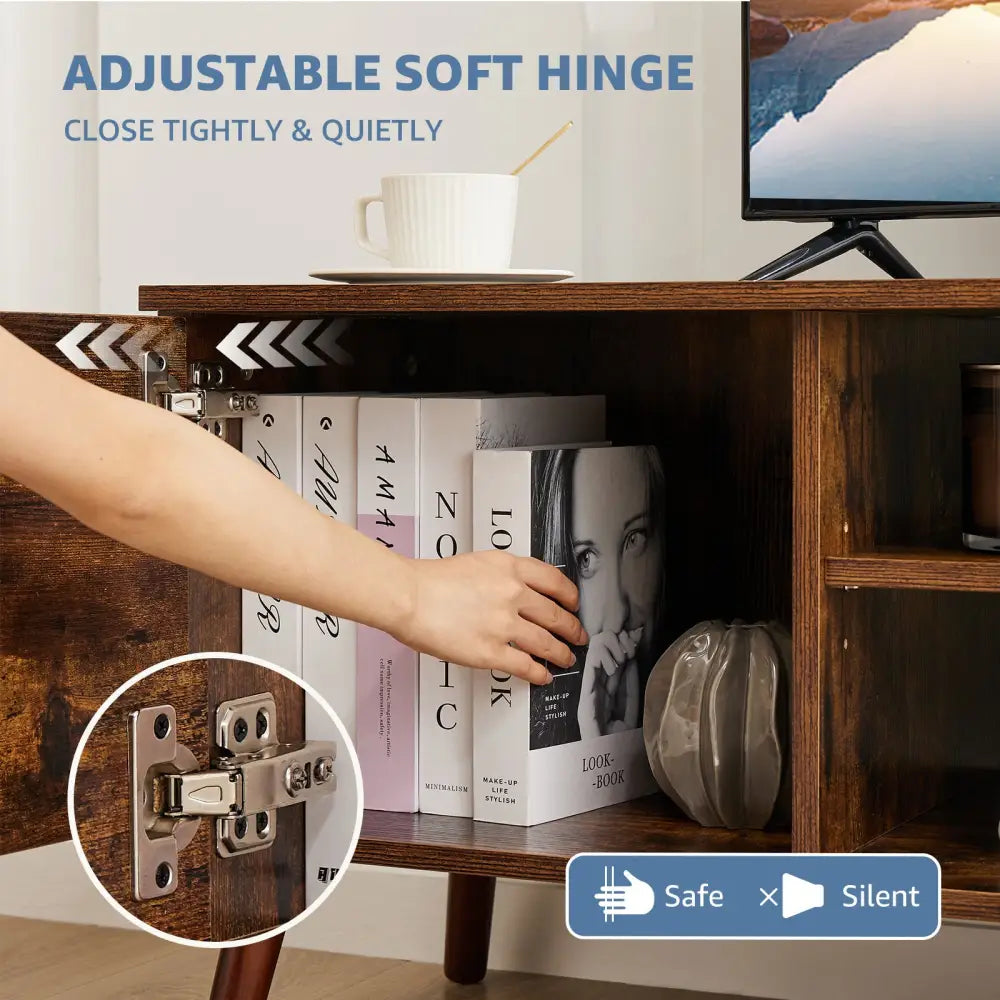 Panel TV Cabinet Can Store Black Cabinets - www.Shopthatapp.com