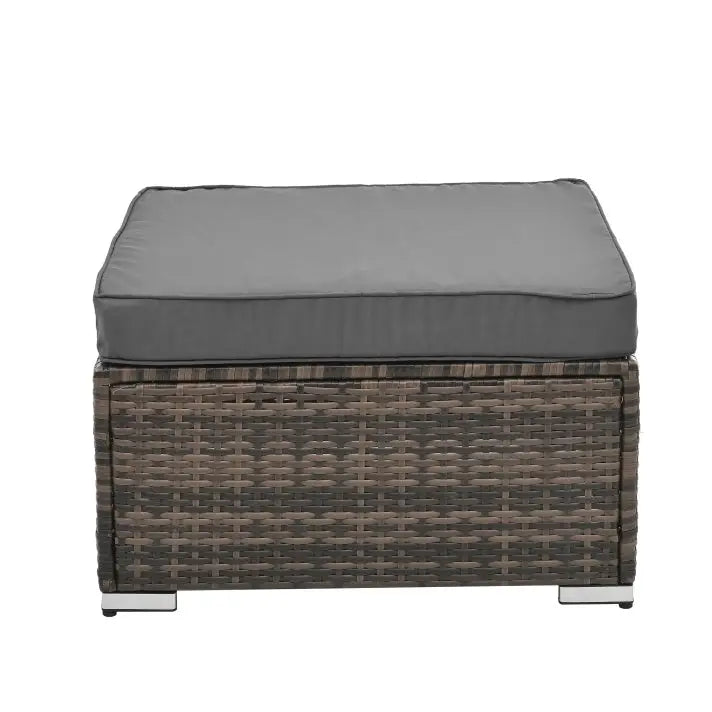 Patio Furniture, Outdoor Furniture, Seasonal PE Wicker Furniture, 4 Set Wicker Furniture With Tempered Glass Coffee Table - www.Shopthatapp.com