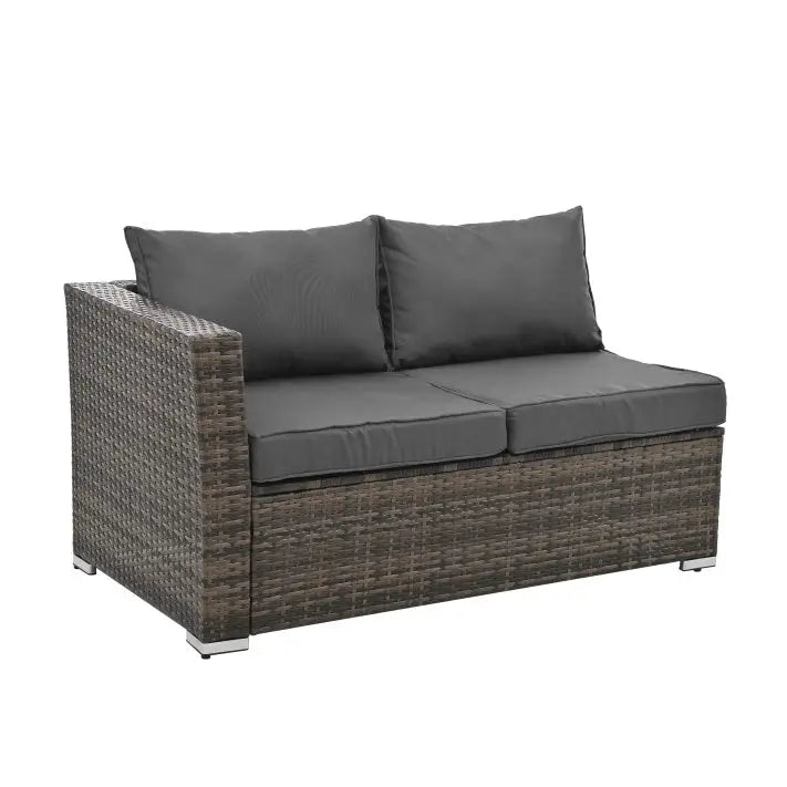 Patio Furniture, Outdoor Furniture, Seasonal PE Wicker Furniture, 4 Set Wicker Furniture With Tempered Glass Coffee Table - www.Shopthatapp.com