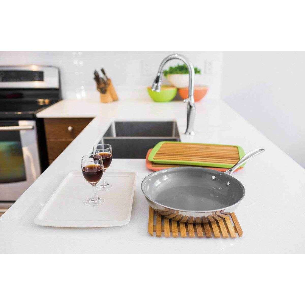 Peterson Housewares Peach Serving Tray with Lid - www.Shopthatapp.com